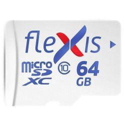 Карта памяти microSDXC 64GB Flexis Class 10 без адаптера