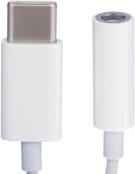 Адаптер-переходник USB type C - mini jack 3.5mm белый Apple (MU7E2ZM/A)