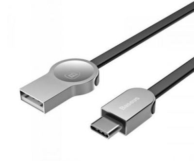 Кабель USB Type-C -USB хром/черный Baseus Keyble (Zinc Alloy)