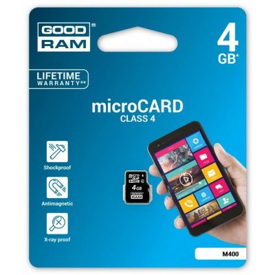 Карта памяти microSDHC 4GB Goodram