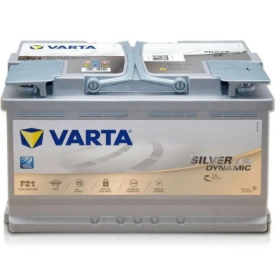 Аккумуляторы для транспортных средств VARTA F21 12V 80AH DYNAMIC SILVER