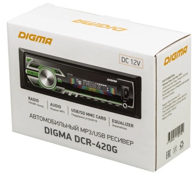 Автомагнитола Digma DCR-420G 1DIN