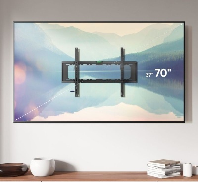 Кронштейн для телевизора Onkron TME-64B черный для 37"-70", наклон 12°, нагрузка до 55 кг, расстояние до стены 25 мм
