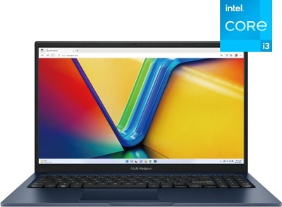 Ноутбук ASUS VivoBook 15 X1504ZA 15.6/IPS/FHD/ Intel i3-1215U/8GB/256 SSD/Intel Iris Xe/DOS/Blue