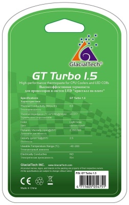 Термопаста Glacialtech GT Turbo 1.5 шприц 1.5гр. AD-E8290000AP1001