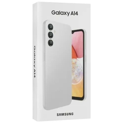 Смартфон SAMSUNG GALAXY A14 4/64GB A145 Silver AR