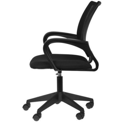 Офисное кресло Бюрократ CH-695NLT/BLACK Сиденье ткань TW-11 (черная)/Cпинка сетка TW-01
