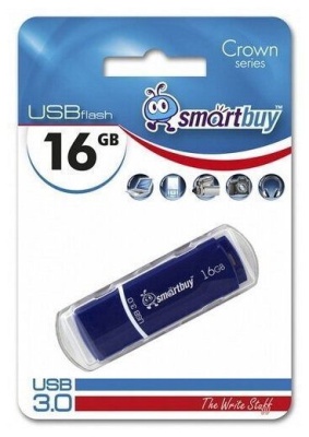 USB 3.0/3.1 Smartbuy 16GB Crown Blue (SB16GBCRW-Bl)