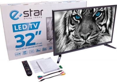 Телевизор 32" e-Star LED 32D3T2 HD