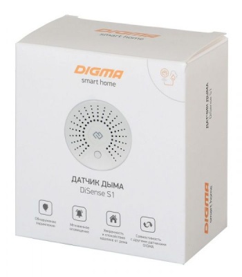Датчик задымления DIGMA DiSense S1 белый