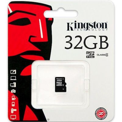 Карта памяти microSDHC 32GB KINGSTON CLASS4