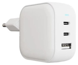 Сетевое зарядное устройство VLP G-Charge 65Вт 2*USB-C+USB-A,  PD, QC, белый