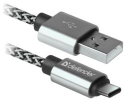 Кабель USB DEFENDER USB09-03T PRO USB2.0 USB Type-С 1 метр
