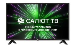 Телевизор 32" BQ 32S12B САЛЮТ ТВ от СБЕР Black