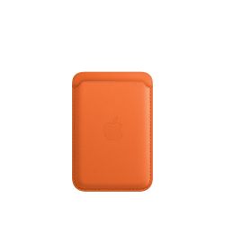 Чехол-держатель для кредитных карт Apple iPhone Leather Wallet with MagSafe - Orange MPPY3ZM/A