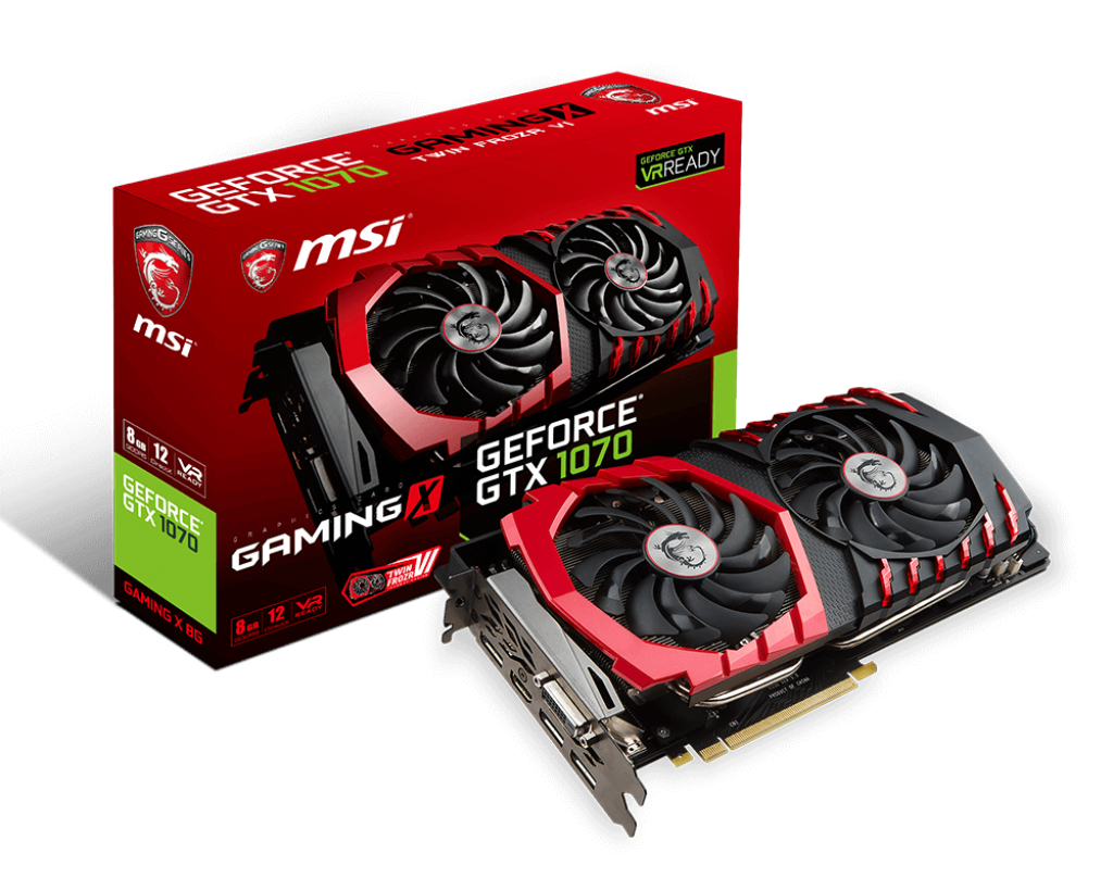 Видеокарта GeForce GTX 1070 8GB MSI GAMING X (GTX 1070 GAMING X 8G) —  купить в Калининграде по выгодной цене | «UIMA»