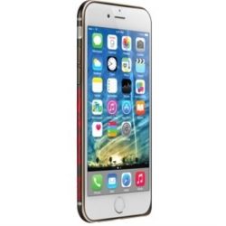 Бампер iPhone6 iBacks ip60018 Flame Aluminium gold edge Black
