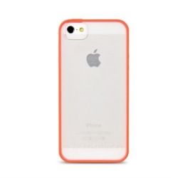 Накладка iPhone 5-5S Melkco Combined Red/Transparent 