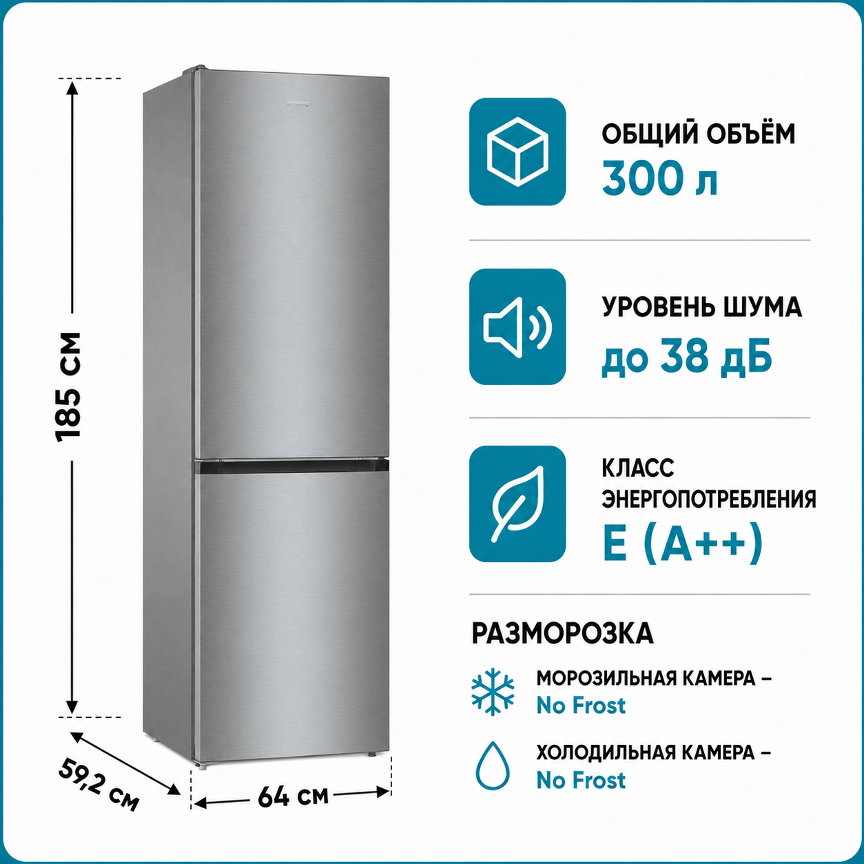 Холодильник GORENJE NRKE 62XL