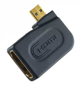 Переходник угловой PERFEO HDMI D вилка - HDMI A розетка (A7010)