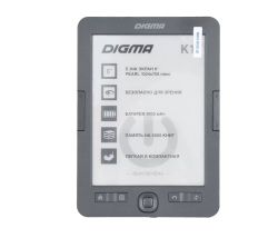 Электронная книга Digma K1 6 E-ink HD Pearl темно-серый