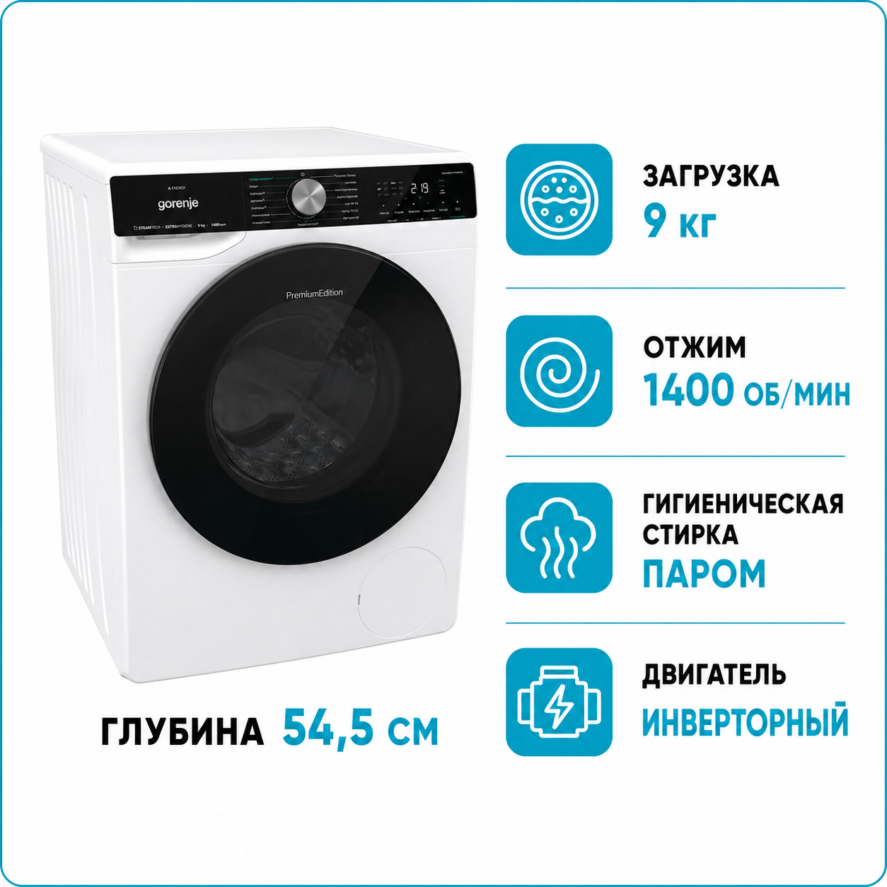 Стиральная машина GORENJE WNS 94A1AWIFI／C
