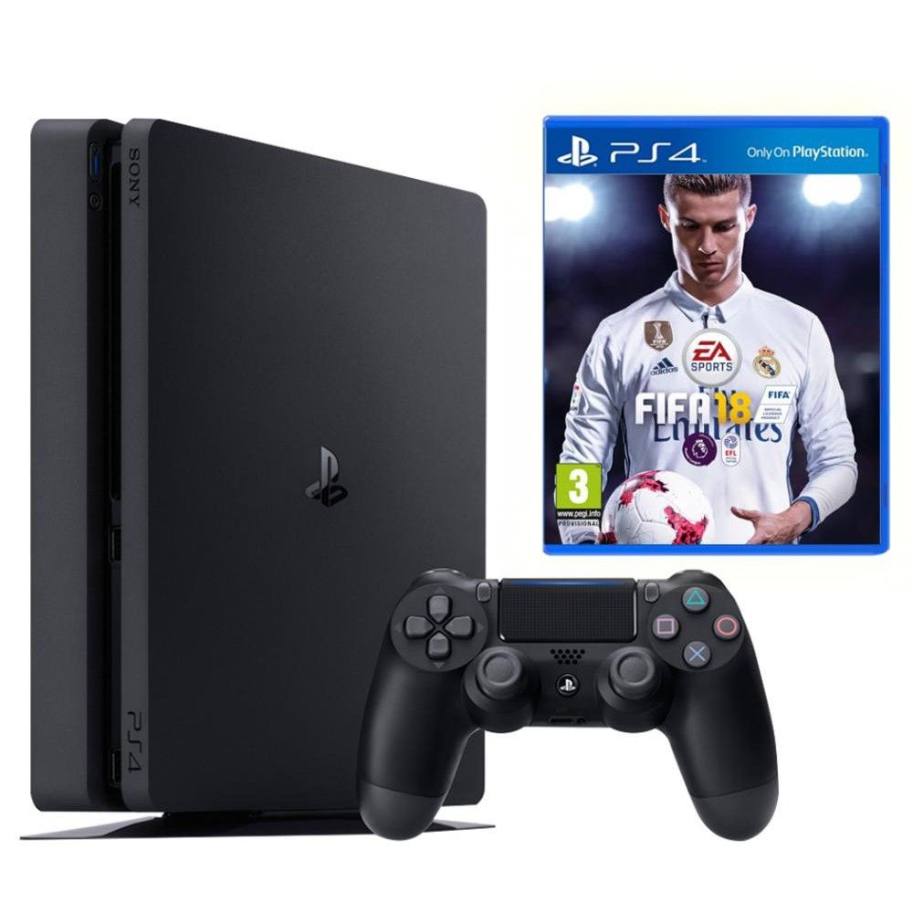 Приставка игровая SONY Play Station 4 1Tb FIFA 18* купить в Калининграде  недорого: описание, характеристики, цены на сайте - интернет-магазин Уйма