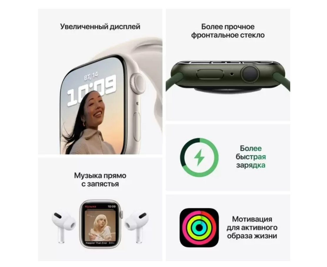 Умные часы Apple Watch Nike 7 41mm Starlight AC Pure Plat/Black SB EU —  купить в Калининграде по выгодной цене | «UIMA»