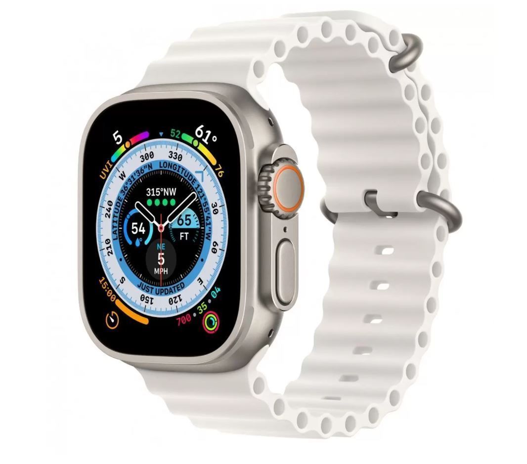 Умные часы Apple Watch Ultra Cellular 49mm Titanium Case with White Ocean  Band MNHF3FD/A — купить в Калининграде по выгодной цене | «UIMA»