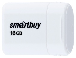 USB 2.0 Smartbuy 16GB  LARA White (SB16GBLARA-W)