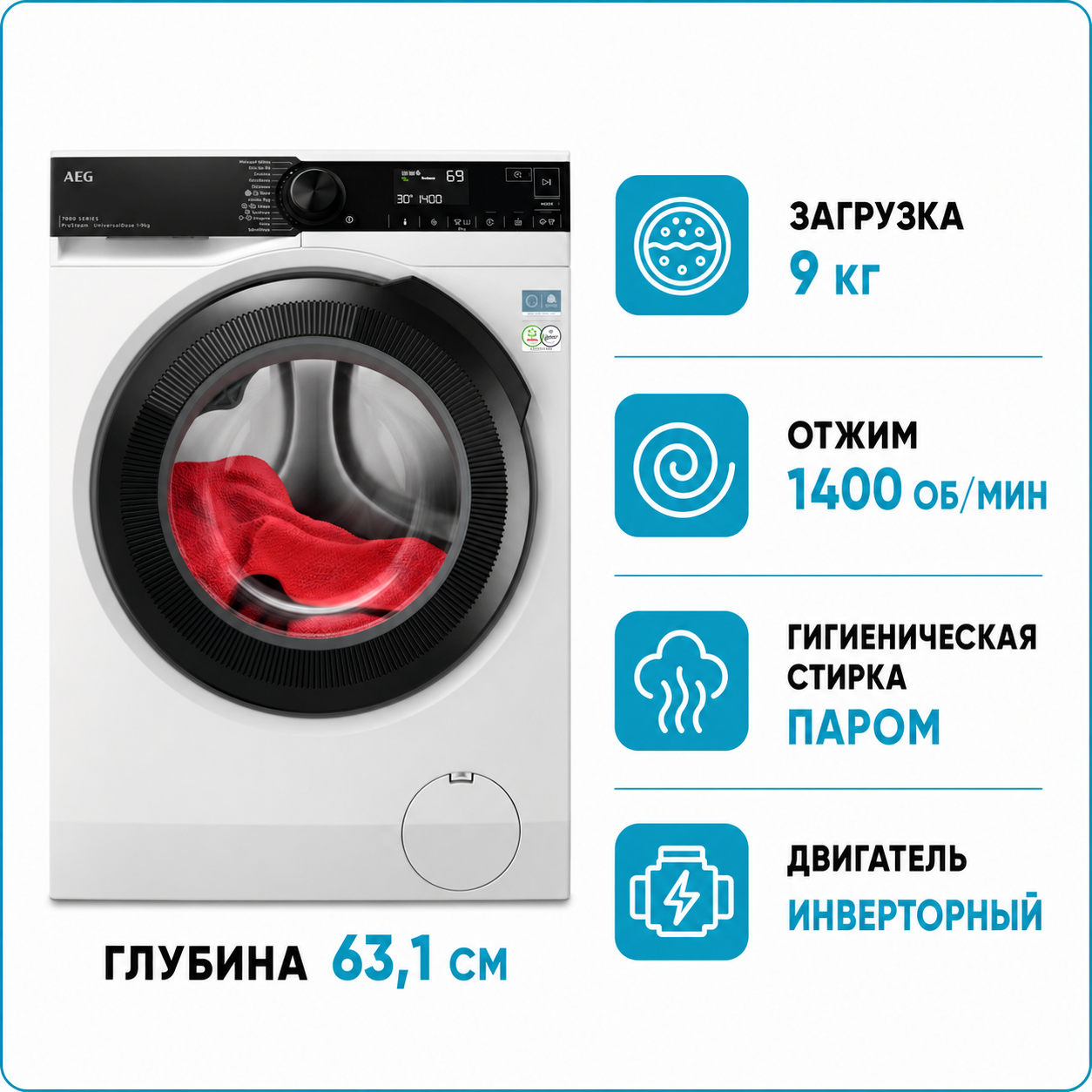 Стиральная машина AEG LFR 73944FUE
