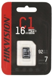 Карта памяти microSDHC 16GB Hikvision HS-TF-C1(STD)