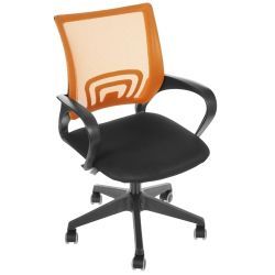 Офисное кресло Бюрократ CH-695NLT/OR/TW-11 Сиденье ткань черная/Спинка сетка TW-38
