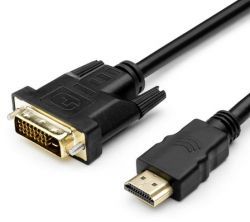 Кабель Perfeo HDMI A вилка - DVI-D вилка 2м (D8001)