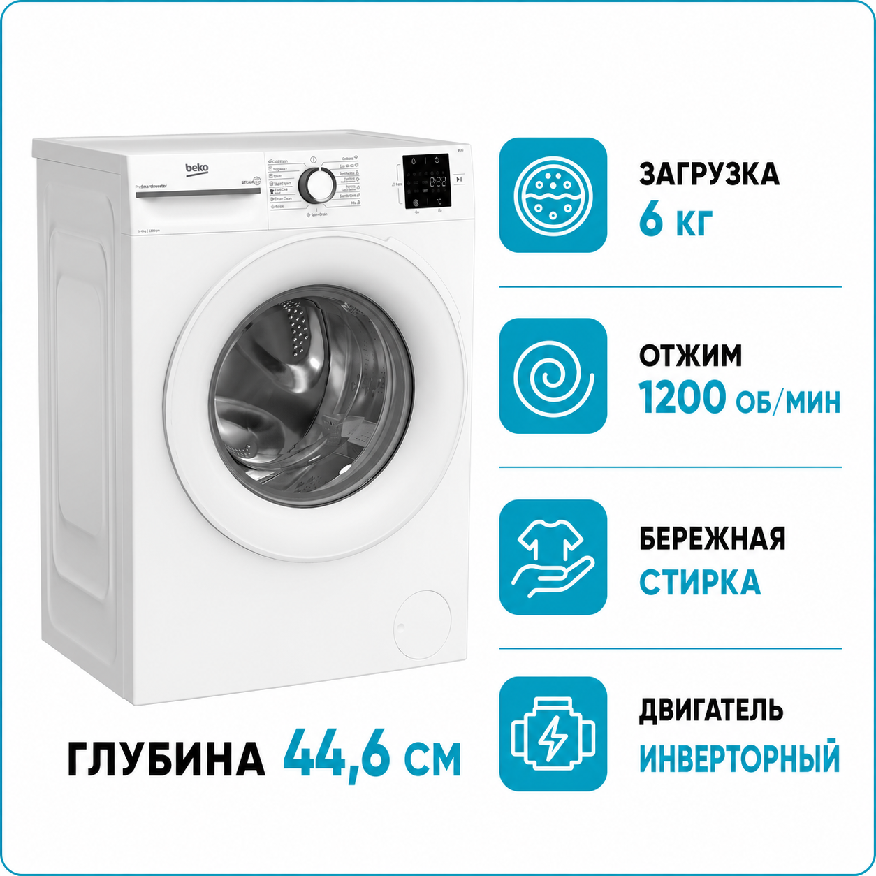 Стиральная машина BEKO BM1WFSU36233WW