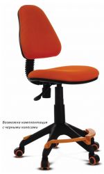 Детское кресло Бюрократ KD-4-F/TW-96-1 оранжевый TW-96-1 колеса оранжевый