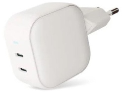 Сетевое зарядное устройство VLP G-Charge 45Вт USB-C+USB-С,  PD, QC, белый