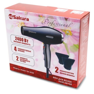 Фен SAKURA SA-4038BK