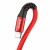 Кабель Lightning - USB чёрный/крассный 1м Baseus Spring Data