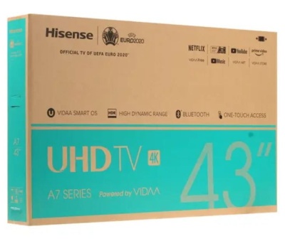 Телевизор 43" Hisense 43A7300F 4K Smart