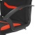 Игровое кресло Chairman Game 9, Ткань (черно/красный)