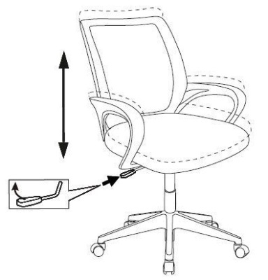Офисное кресло Бюрократ CH-W695NLT/DG/TW-12 Ткань TW-12 (серый)/Сетка TW-04 (серый)