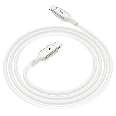 Кабель HOCO X66 Howdy charging data cable Type-C to Type-C Белый <1м/3A/60W>