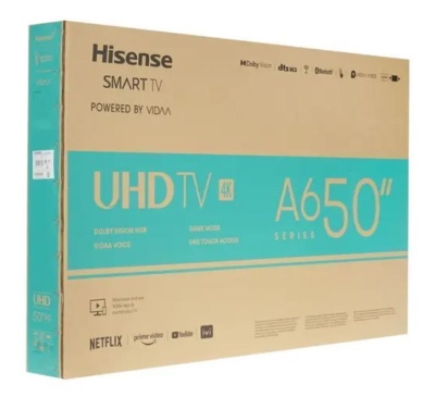 Телевизор 50" Hisense 50A6BG 4K Smart