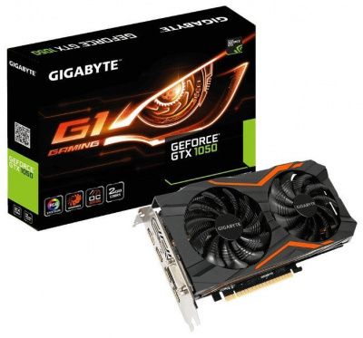 Видеокарта GeForce GTX 1050 GIGABYTE 2GB G1 GAMING (GV-N1050G1 GAMING-2GD)
