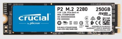 SSD-накопитель 250GB Crucial P2 CT250P2SSD8 NVMe PCIe M.2 SSD