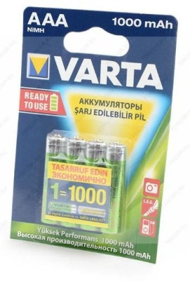 Аккумулятор VARTA 1000mAh 5703 AAA BL4