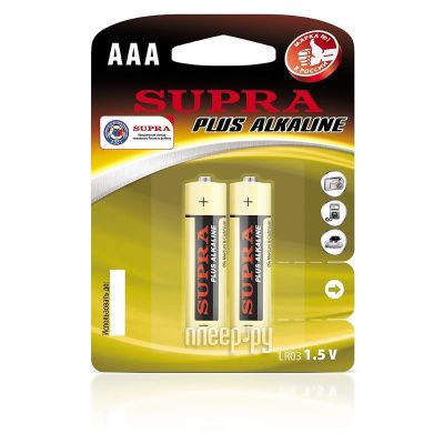 Батарейка SUPRA  AAA BL2