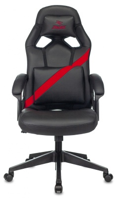 Игровое кресло Бюрократ Zombie VIKING DRIVER черный/красный эко.кожа с подголов. крестовина пластик