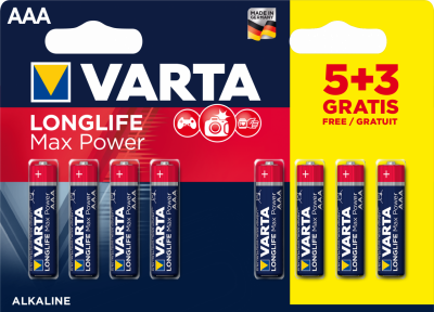 Батарейка VARTA 4703 LONGLIFE AAA BL8